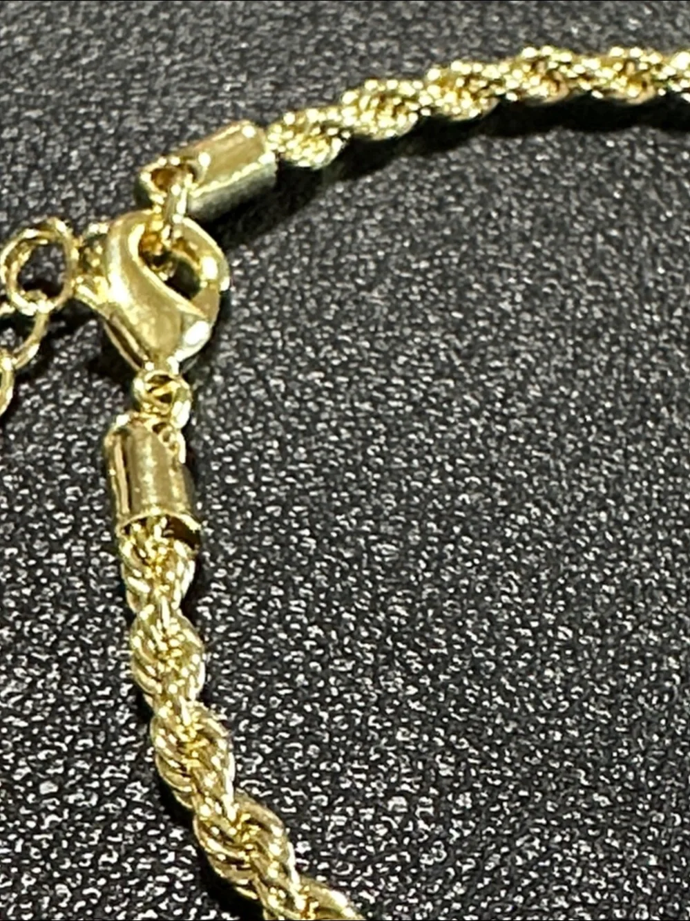 Gold Plate Twisted Rope Bracelet